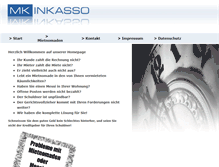 Tablet Screenshot of mk-inkasso.de